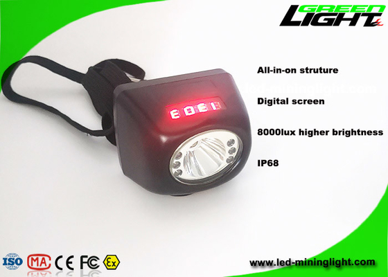1.7W 8000lux Miner Led Headlamp 5.7Ah Underground LED Miners Light