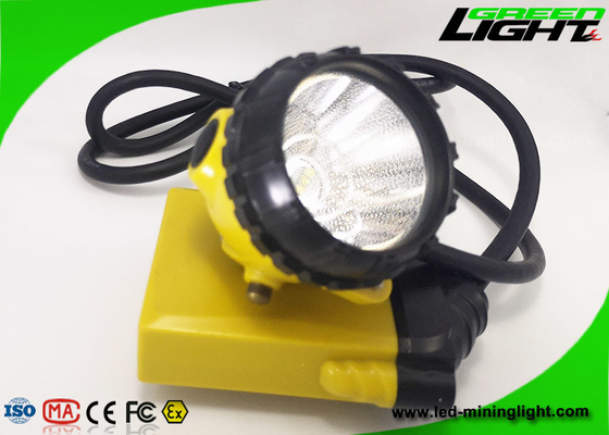Portable 348lum 10.4Ah Corded Miners Light 25000LUX Explosion Proof