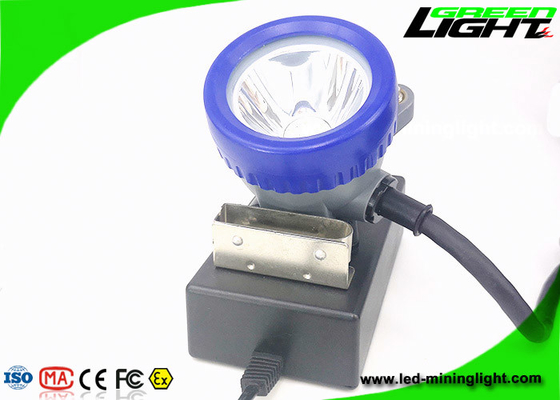 IP68 1.11W 10000lux Corded Mining Cap Lamp 6.6Ah Rechargeable