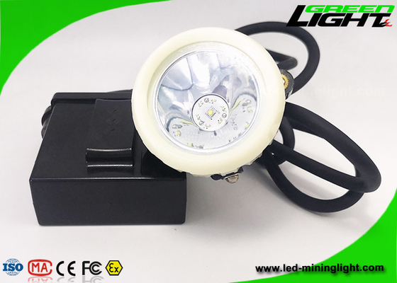 450mA 216lum Underground LED Mining Headlamp Corded 4000lux
