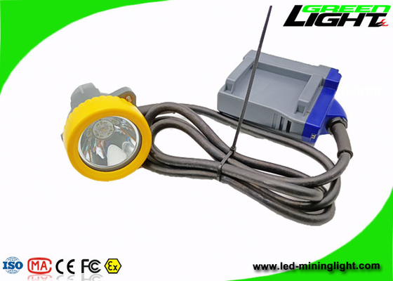 IP68 216lum 15000lux LED Miner Cap Lamp 1.67W With Cradle Chager