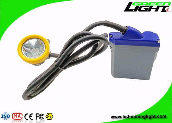 IP68 216lum 15000lux LED Miner Cap Lamp 1.67W With Cradle Chager