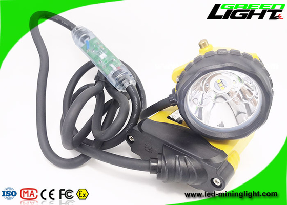 348lum Rechargeable Corded Miners Cap Light 10.4Ah With Low Power Warning