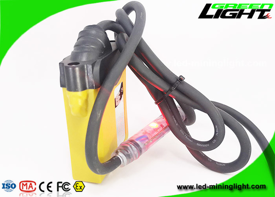 348lum Rechargeable Corded Miners Cap Light 10.4Ah With Low Power Warning
