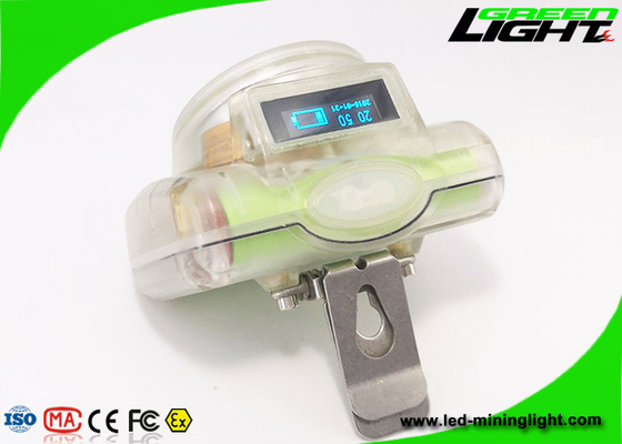 232lum 13000lux Cordless Helmet Cap Lamp 1.78W With OLED Screen