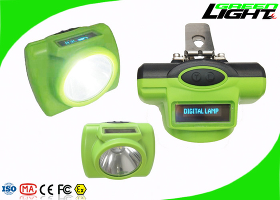 1.78W 232LM Cordless Mining Cap Lamp 6800mAh With OLED Screen