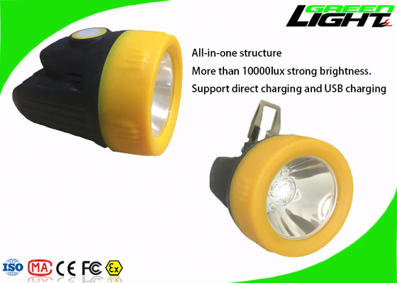 200mA 143LUM Cordless Miners Cap Lamp 3.8Ah Rechargeable Led Headlamp