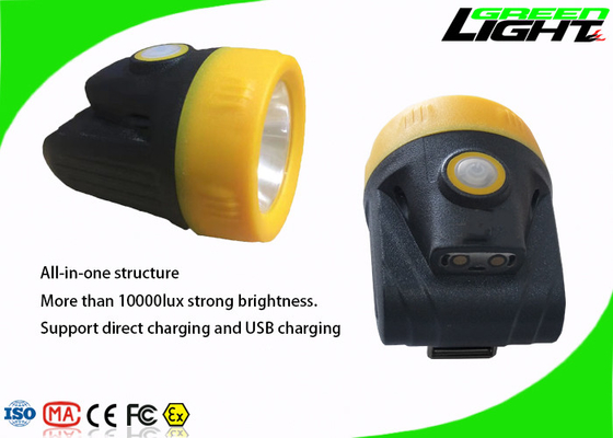 200mA 143LUM Cordless Miners Cap Lamp 3.8Ah Rechargeable Led Headlamp