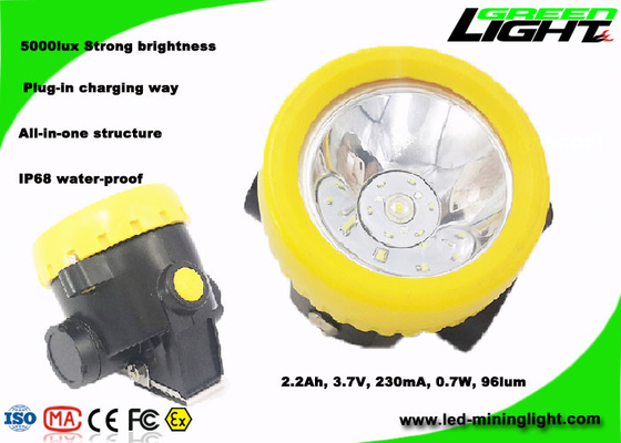 230mA 4000lux Cordless Led Mining Lamp Underground 96lum
