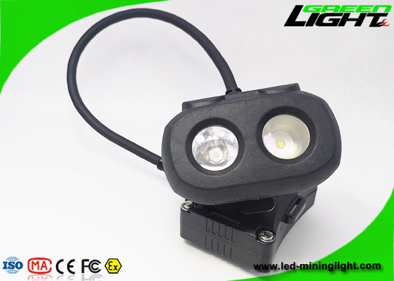 334lum OLED Screen LED Miners Cap Lamp Dual Beam USB Charging 10.4Ah