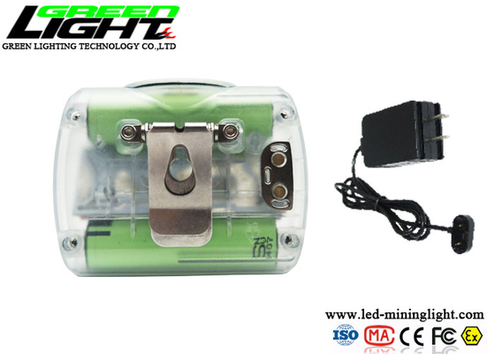 Fire Resistant Cordless Cap Lamp Anti Explosive 15000lux Transparent PC