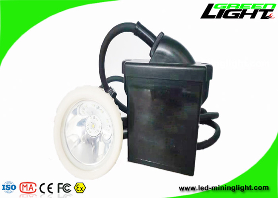 6.6Ah Led Miners Cap Lamp Corded Anti Explosive 10000lux Rechargeable Lithium Ion IP67 Waterproof