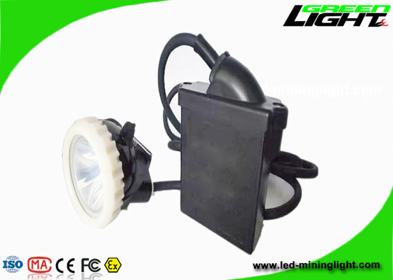 6.6Ah Led Miners Cap Lamp Corded Anti Explosive 10000lux Rechargeable Lithium Ion IP67 Waterproof