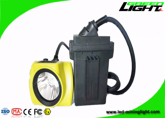 18hrs Long Time Corded Mining Hard Hat Lights 25000lux IP68 Waterproof 530lum 13.6Ah Rechargeable Best Mining Headlamp