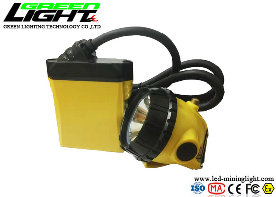 348lum 10.4Ah Corded Led Mining Headlamp 25000lux SOS Auxiliary