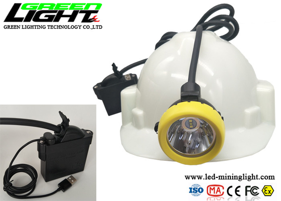 7800mAh LED Miners Cap Lamp 216lum Support USB Charger Waterproof