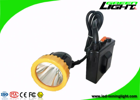 1000mA 3.7W Mining Hard Hat Lights 50000Lux ABS Corded