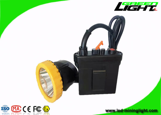 1000mA 3.7W Mining Hard Hat Lights 50000Lux ABS Corded