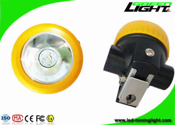 0.74W Portable LED Mining Light 96lum 5000Lux PTC Protected Rechargeable Miners Carbide Headlamp