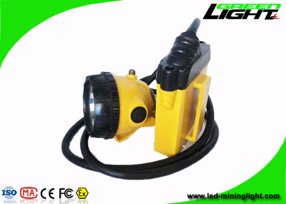 10.4Ah 25000Lux Led Safety Cap Lamp SOS Explosion Proof GL12-A With Cable