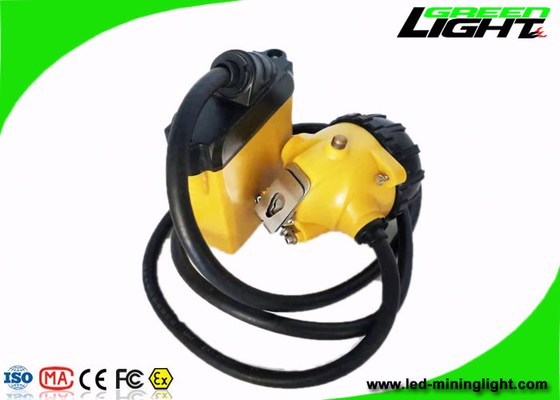 10.4Ah 25000Lux Led Safety Cap Lamp SOS Explosion Proof GL12-A With Cable