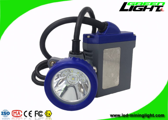 Li Ion Battery 6.6Ah LED Mining Headlamp Waterproof 10000Lux For Camping