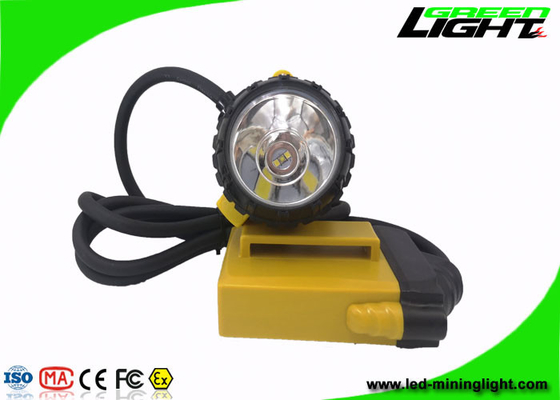 25000Lux 10.4Ah Rechargeable LED Mining Lamp 800mA Waterproof IP68 ABS PC Corded Miner Headlight