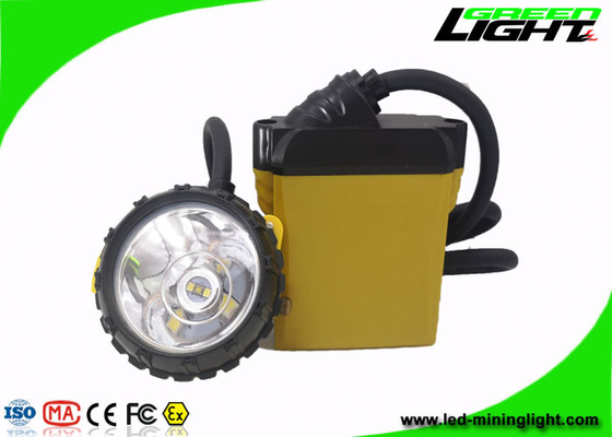 25000Lux 10.4Ah Rechargeable LED Mining Lamp 800mA Waterproof IP68 ABS PC Corded Miner Headlight