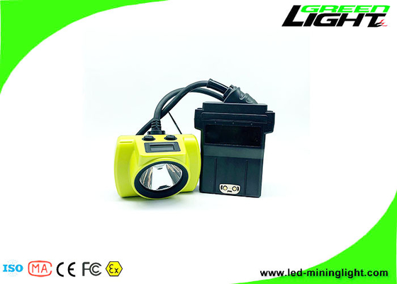 OLED 13.6Ah Rechargeable LED Mining Lamp 25000 Lux Coal Miner Cap Light 18hrs Long Working Time