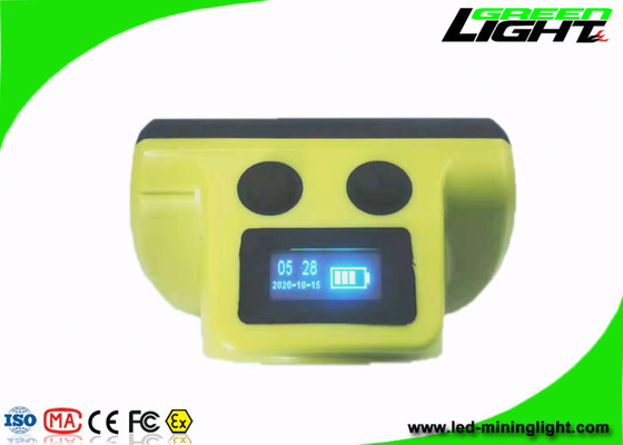 IP68 Waterproof Mining Led Lights 18000lux OLED Screen Magnetic USB Charging Cordless Miner Cap Lamp with SOS