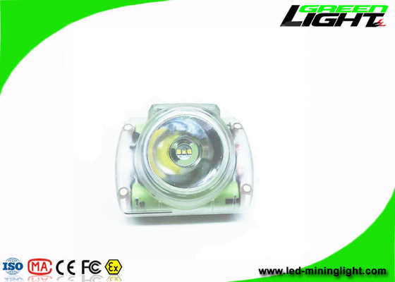 Transparent 13000 Lux Cordless Led Mining Lights IP68 Waterproof Cree Led With OLED Screen Miner Headlamp