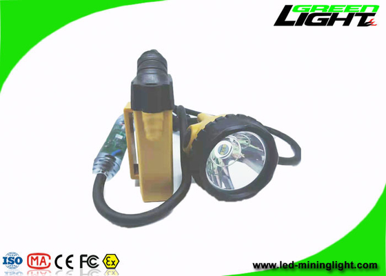 10.4Ah Flashing Led Mining Cap Lights Aluminum Cup ABS PC 25000Lux