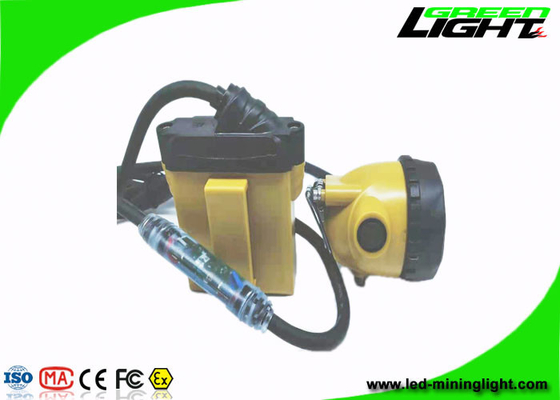 10.4Ah Flashing Led Mining Cap Lights Aluminum Cup ABS PC 25000Lux