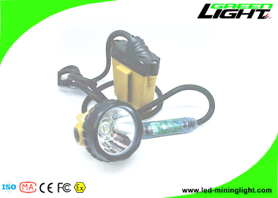 10.4Ah Flashing Led Mining Cap Lights Aluminum Cup ABS PC 25000Lux