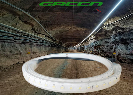 SMD5050 30W LED Flexible Strip Lights IP68 Waterproof DC24V 2160lum/M ATEX For Tunnel Underground Mining Outdoor