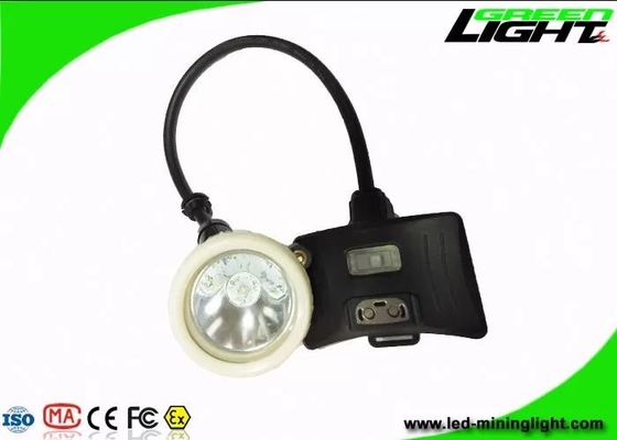 Corded Mining Hard Hat Light 10000 Lux Rechargeable Miners Headlamp 5200mAh Li-ion Battery With Rear Warning Light