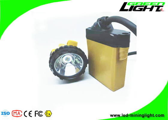 25000Lux 10.4Ah Corded Mining Cap Lamp Underground Mining Headlamps Aluminum Lighting Cup