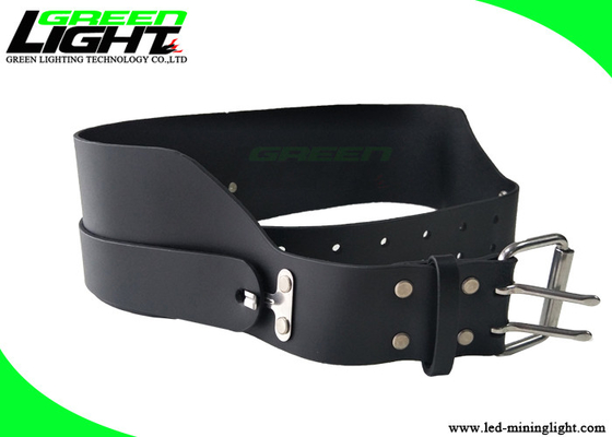 Genuine Cow Leather Mining Safety Belts Miner Waist Band With Reflective Strip