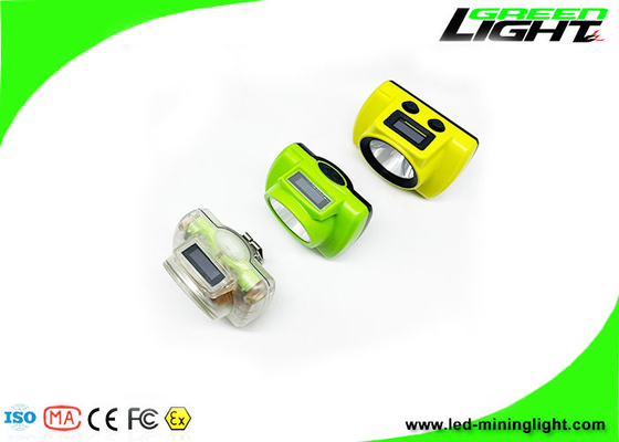 IP68 Waterproof Cordless Led Miners Cap Lamp OLED Screen Portable 18000 Lux Miners Headlight for Tracking System Install