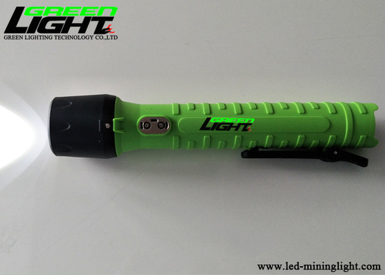 Waterproof Rechargeable Led Flashlight Miner Security Green Color 12000LUX