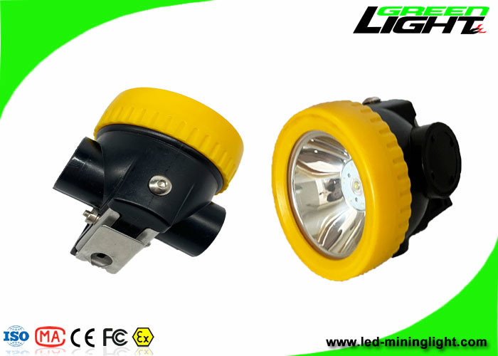IP68 Waterproof LED Cordless Coal Miner Headlamp 5000 Lux Brightness Light Weight PC  Material  Long Lasting