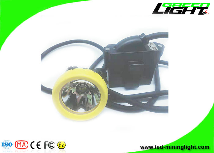 IP68 Waterproof Miner Cap Lamp 10000 Lux Supporting USB Charging 18 hrs Working Time For Underground Coal Mine