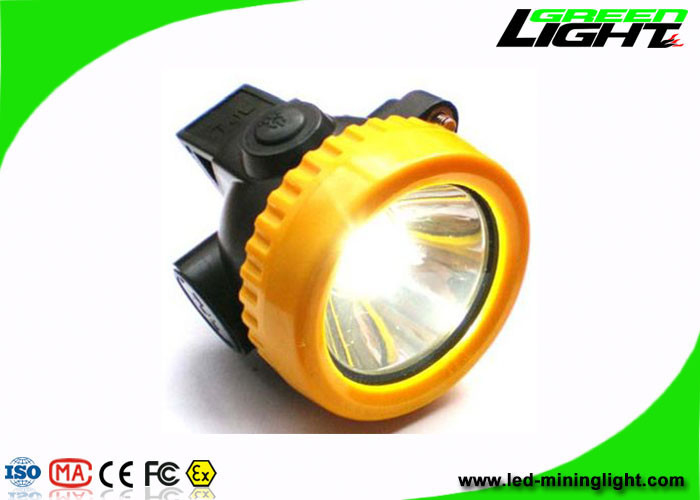 0.74W 96lum 5000lux Cordless Cap Light Rechargeable Mining Headlight ABS SANS 1438 Standard
