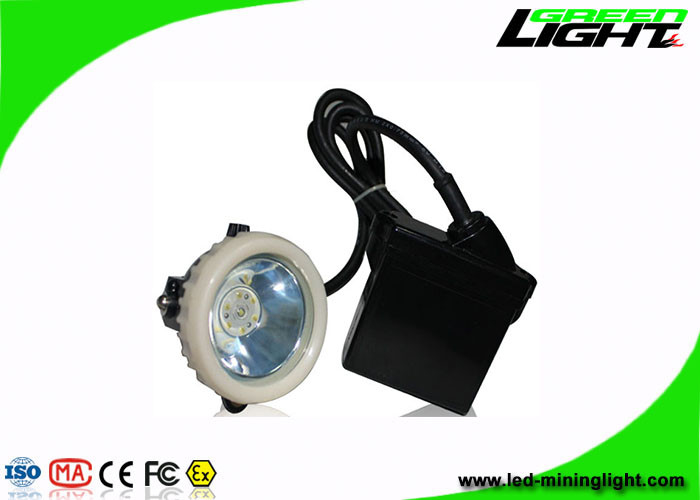 6.6Ah Led Miners Cap Lamp Corded Anti Explosive 10000lux Rechargeable Lithium Ion IP67 Waterproof