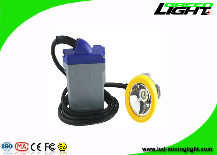 15000Lux 6.6Ah Corded LED Cap Lamp 1.67W IP68 Waterproof For Mining Tunneling