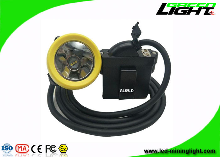 10000Lux LED Mining Light 1.67w 7.8Ah Waterproof 216lum Rechargeable Headlight USB Charging for Coal Mining