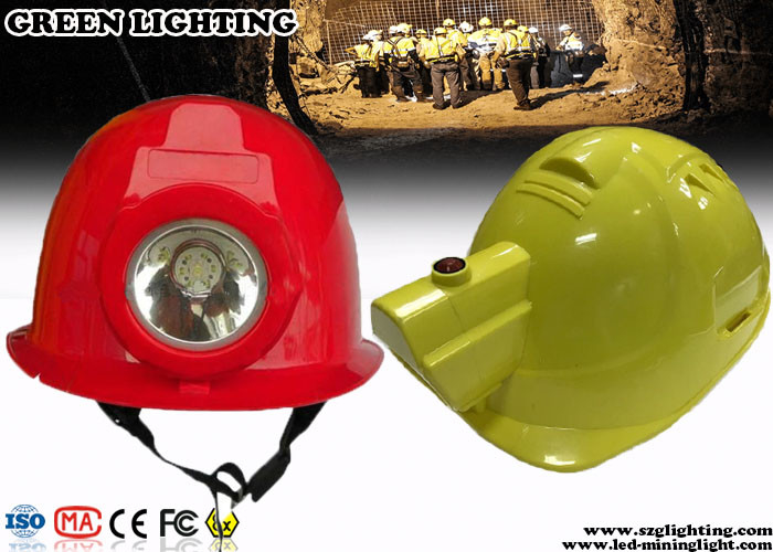 IP 65 All - In - One Cordless Mining Cap Lamps 2.8AH Rechargeable Battery