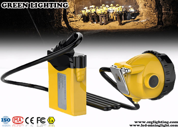 Anti - Explosion PC Corded LED Mining Light With 10400 MAH IP 68 Waterproof   