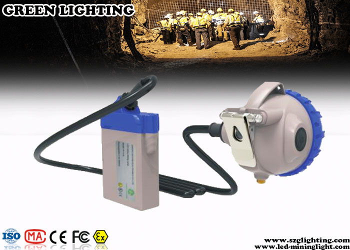 Explosion Proof Mining Cap Lights 25000 Lux Strong Brightness Corded Style