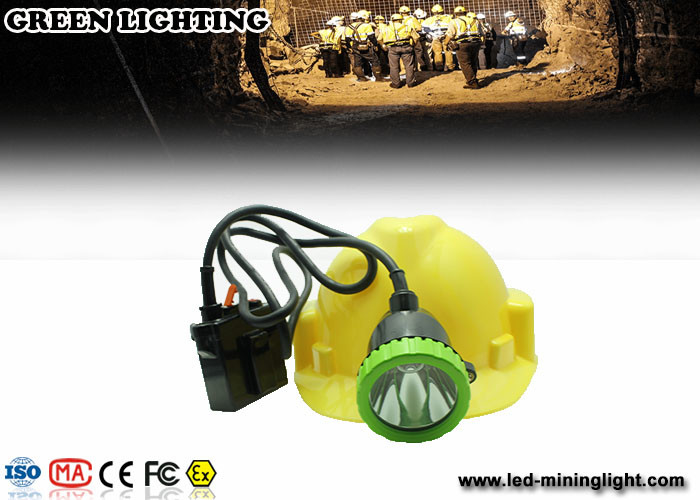 50000 Lux Stainless Intrinsically Safe Corded Rechargeable Miners Headlamp With 11.2ah Li-Ion Battery